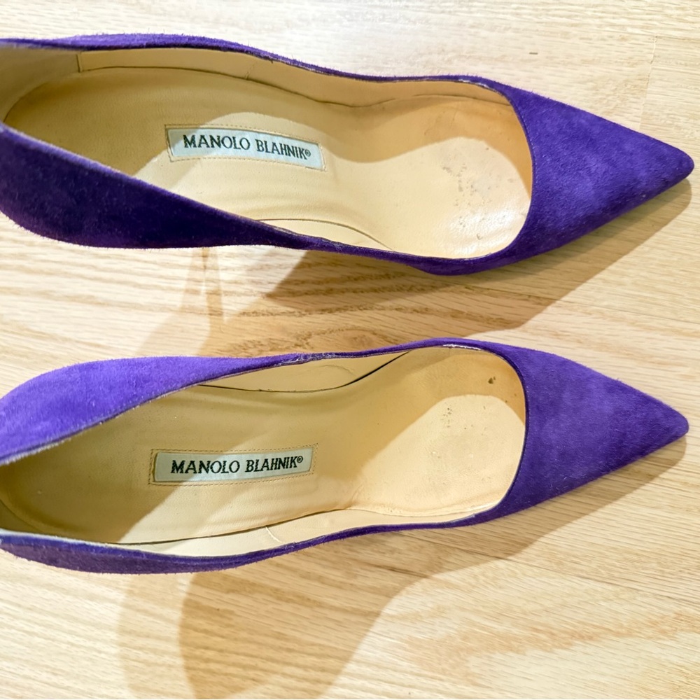 Manolo Blahnik Vibrant Purple Heels